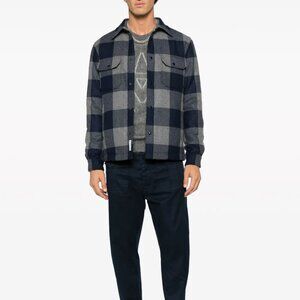 Men's Woolrich Check-Pattern Shirt Jacket
